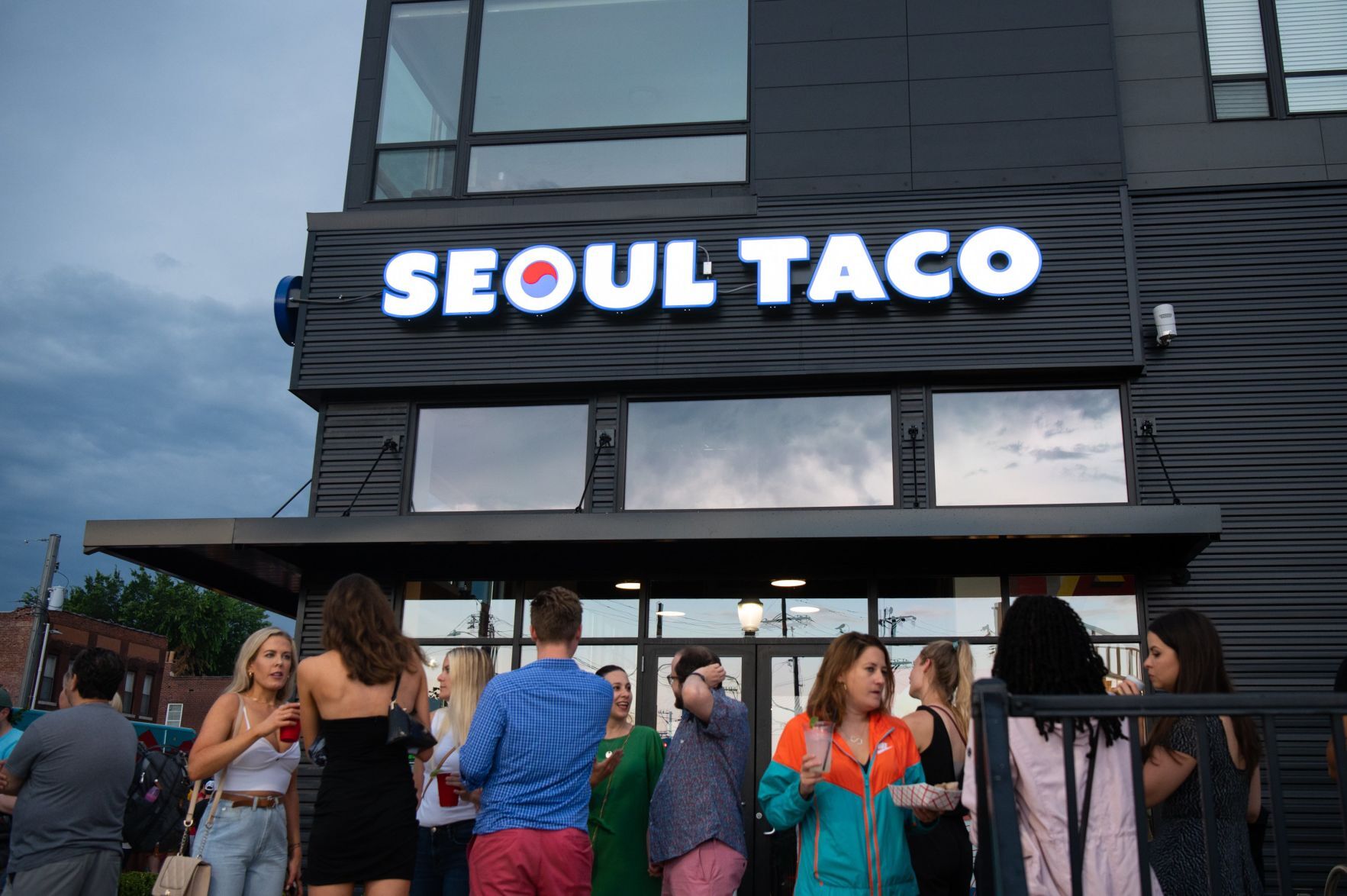 Busta Rhymes at Seoul Taco's anniversary block party